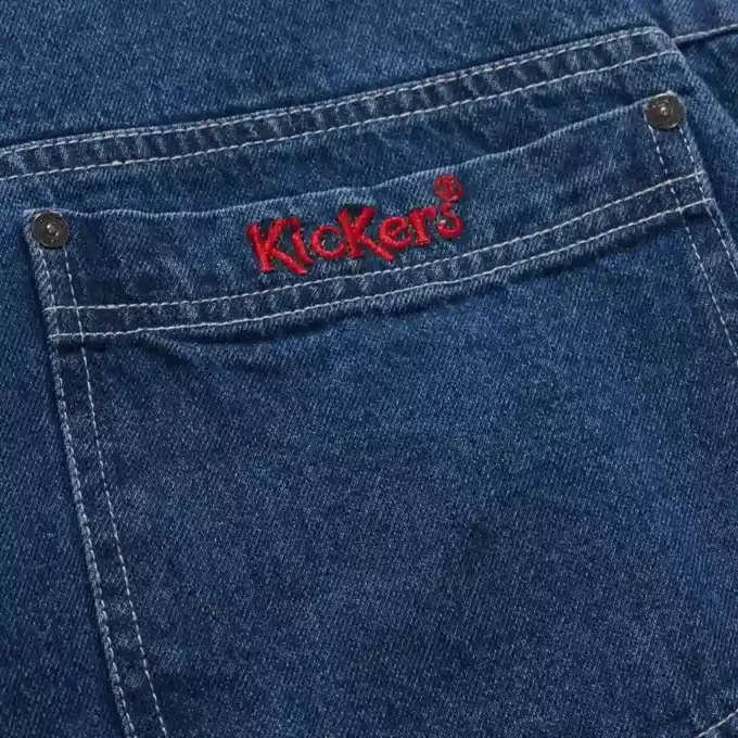Yetişkin Kadın Kickers Classics Tulum Şort Mavi