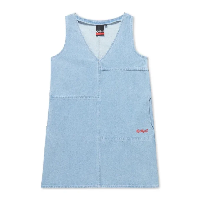 Yetişkin Kadın Kickers Klasik Denim Mini Elbise Mavi