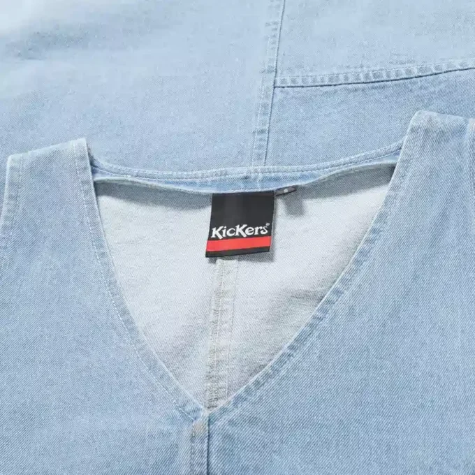 Yetişkin Kadın Kickers Klasik Denim Mini Elbise Mavi