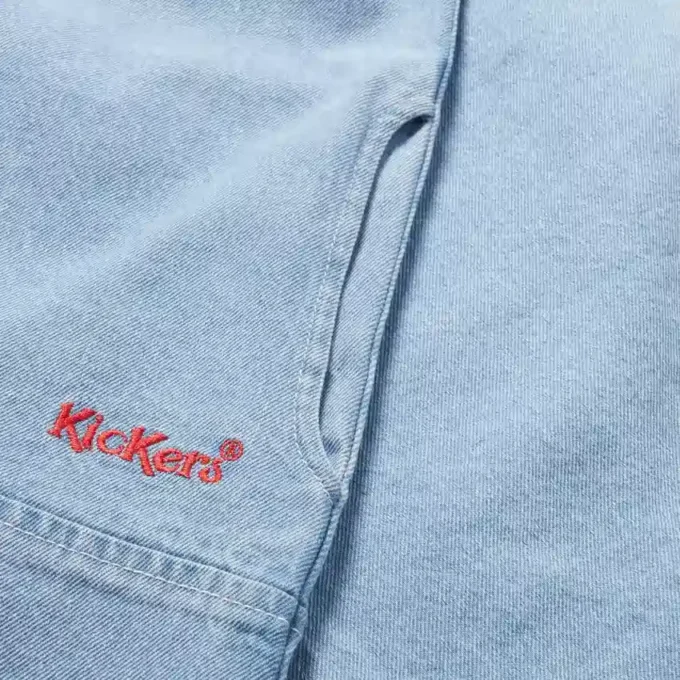 Yetişkin Kadın Kickers Klasik Denim Mini Elbise Mavi