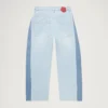 Yetişkin Kadın Kickers Klasik Geniş Paça Barrel Jean Mavi