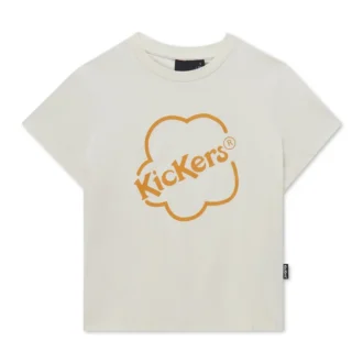 Yetişkin Kadın Kickers Klasik Skinny Tişört Beyaz