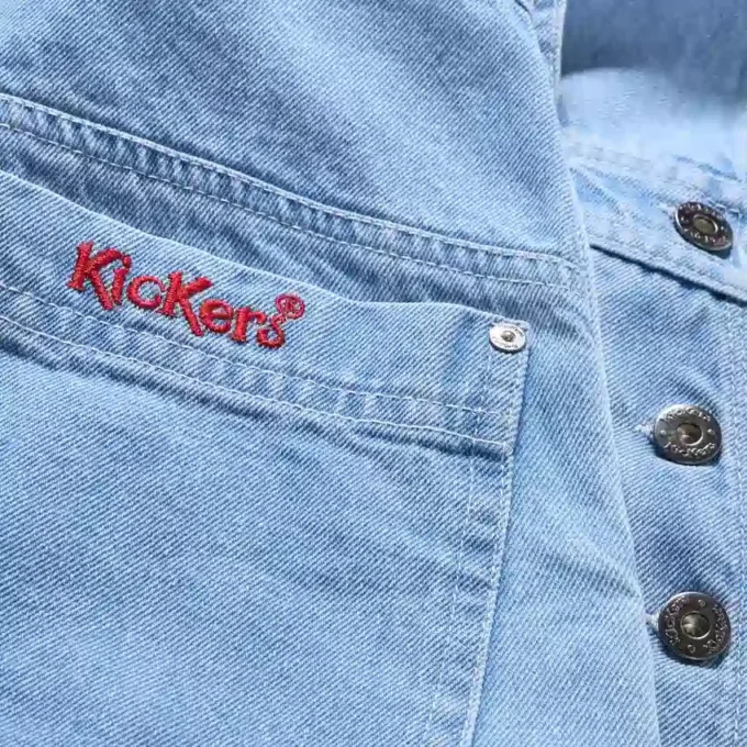Yetişkin Kadın Kickers Klasik Tulum Mavi