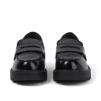 Yetişkin Kadın Kori Loafer Croc Deri Siyah