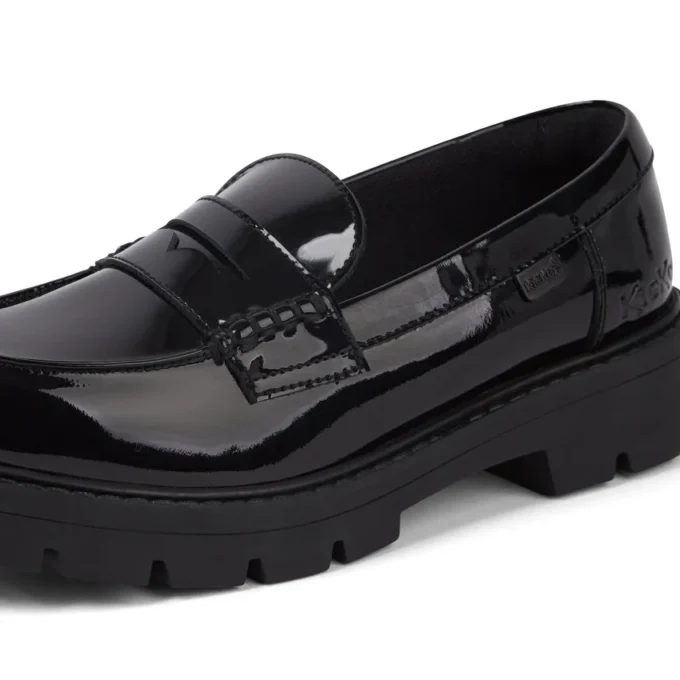 Yetişkin Kadın Kori Loafer Sedefli Deri Siyah