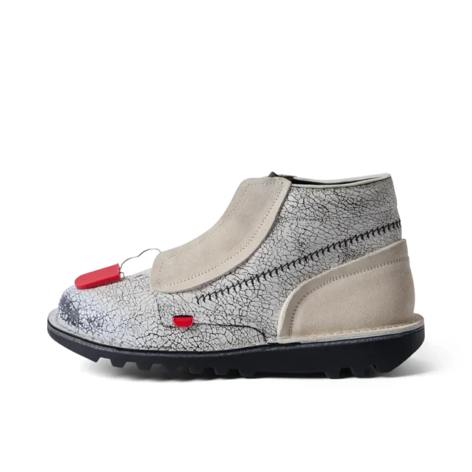 Yetişkin Unisex ACW* Kick Hi Deri Botlar Beyaz