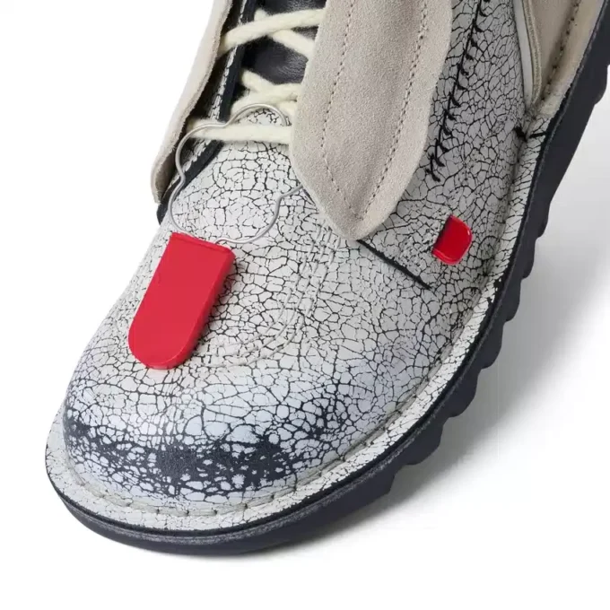 Yetişkin Unisex ACW* Kick Hi Deri Botlar Beyaz