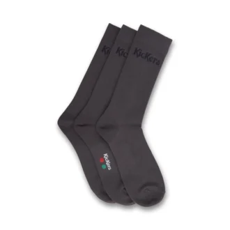 Yetişkin Unisex Günlük Crew 3’lü Çorap Seti Gri