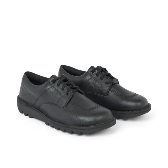 Yetişkin Unisex Kick Ayakkabı Tumble Deri Siyah