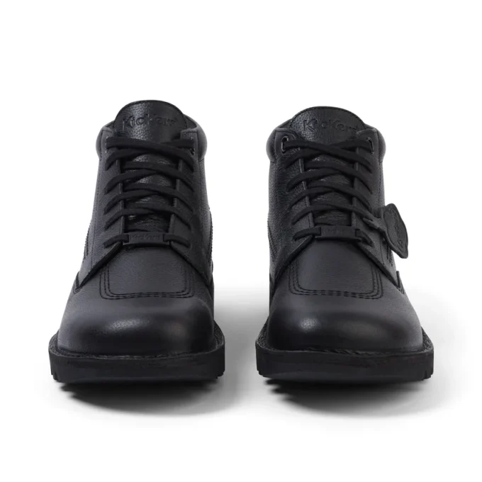 Yetişkin Unisex Kick Boot Tumble Deri Siyah