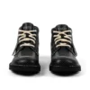 Yetişkin Unisex Kick Hi Damarlı Deri Mains Gri
