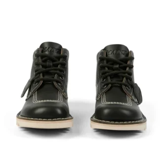 Yetişkin Unisex Kick Hi Damarlı Deri Mains Koyu Yeşil