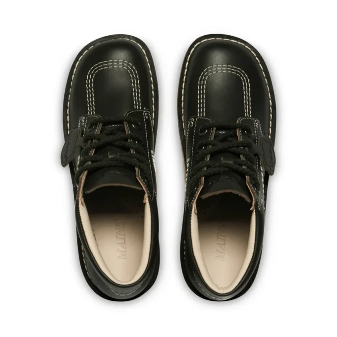 Yetişkin Unisex Kick Hi Damarlı Deri Mains Koyu Yeşil