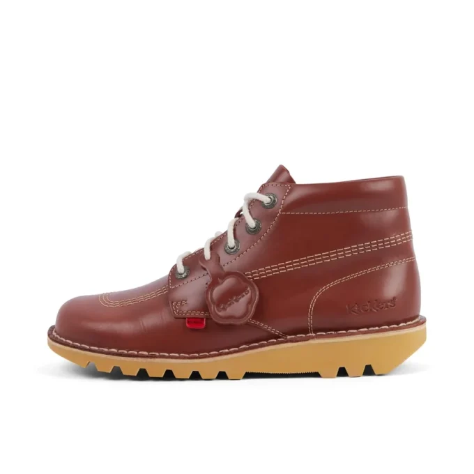 Yetişkin Unisex Kick Hi Deri Koyu Kahverengi
