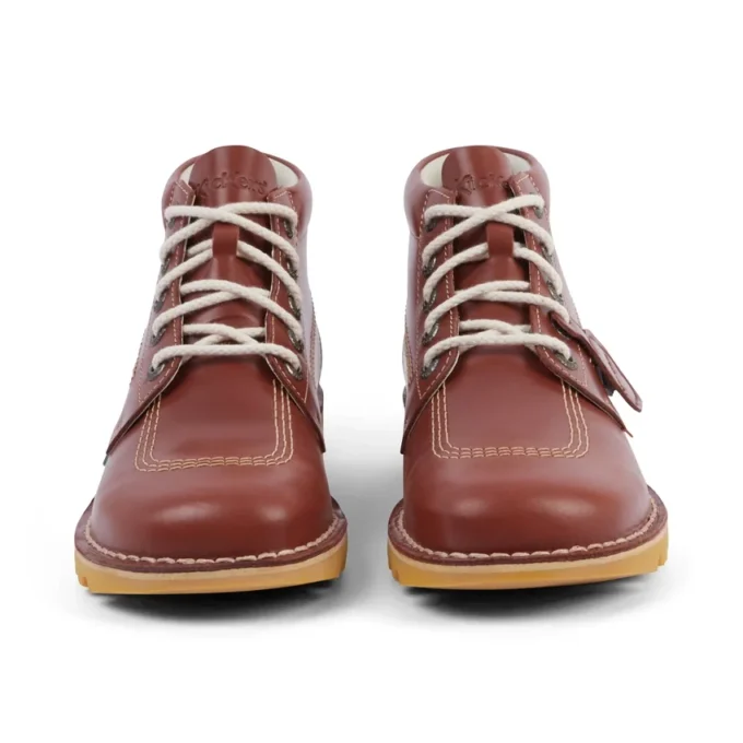 Yetişkin Unisex Kick Hi Deri Koyu Kahverengi