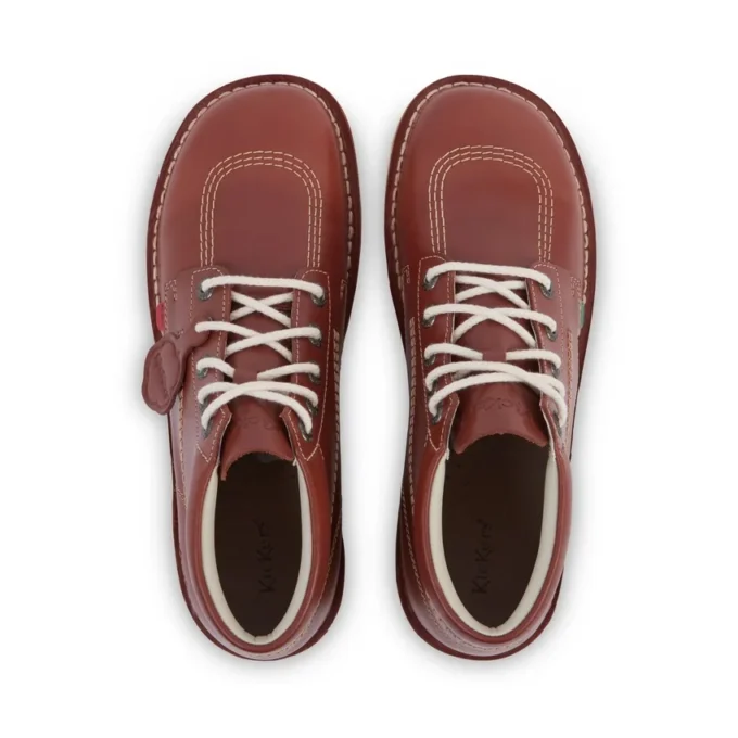 Yetişkin Unisex Kick Hi Deri Koyu Kahverengi