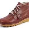 Yetişkin Unisex Kick Hi Deri Koyu Kahverengi