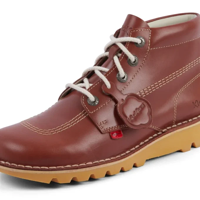 Yetişkin Unisex Kick Hi Deri Koyu Kahverengi