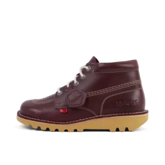 Yetişkin Unisex Kick Hi Deri Koyu Kırmızı