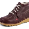 Yetişkin Unisex Kick Hi Deri Koyu Kırmızı