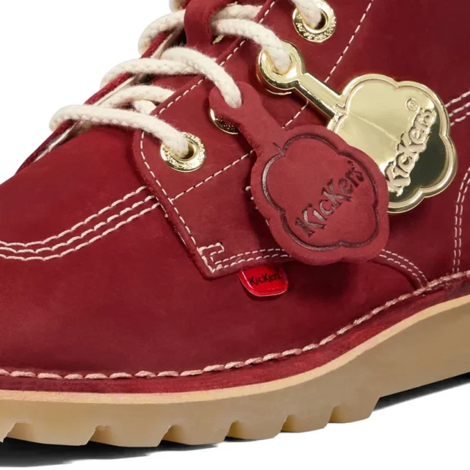 Yetişkin Unisex Kick Hi Goldie Botlar Kırmızı