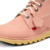 Yetişkin Unisex Kick Hi Nubuk Açık Pembe