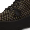 Yetişkin Unisex Kick Hi Platform Deri Siyah/Haki