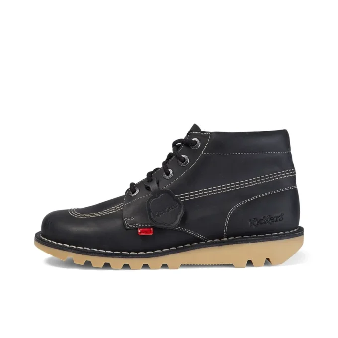 Yetişkin Unisex Kick Hi Siyah/Beyaz