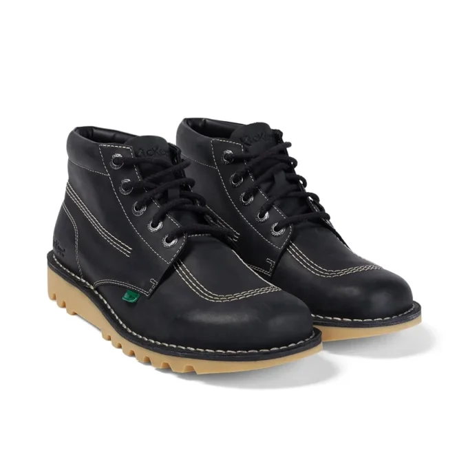 Yetişkin Unisex Kick Hi Siyah/Beyaz