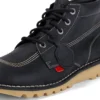 Yetişkin Unisex Kick Hi Siyah/Beyaz