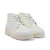 Yetişkin Unisex Kick Hi Stack Deri Alternatif Beyaz