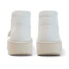 Yetişkin Unisex Kick Hi Stack Deri Alternatif Beyaz