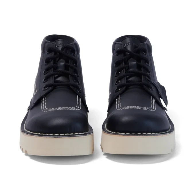 Yetişkin Unisex Kick Hi Stack Deri Alternatif Siyah