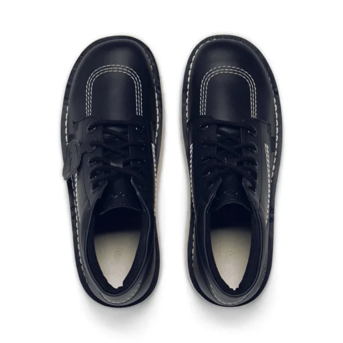 Yetişkin Unisex Kick Hi Stack Deri Alternatif Siyah