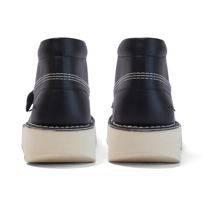 Yetişkin Unisex Kick Hi Stack Deri Alternatif Siyah