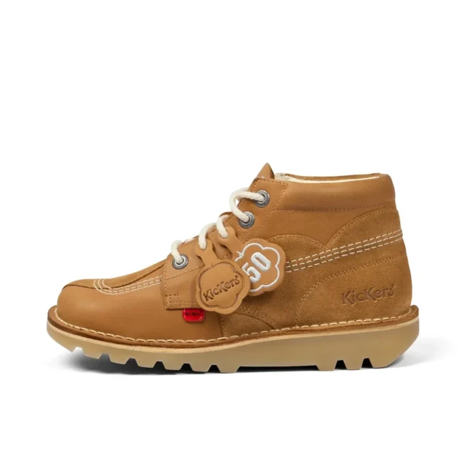 Yetişkin Unisex Kick Hi Stitch Botlar Tan
