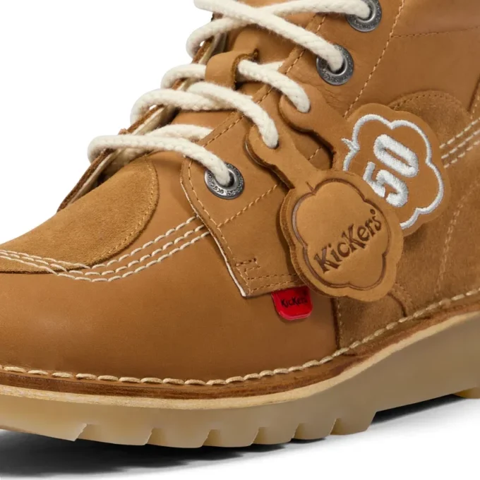 Yetişkin Unisex Kick Hi Stitch Botlar Tan