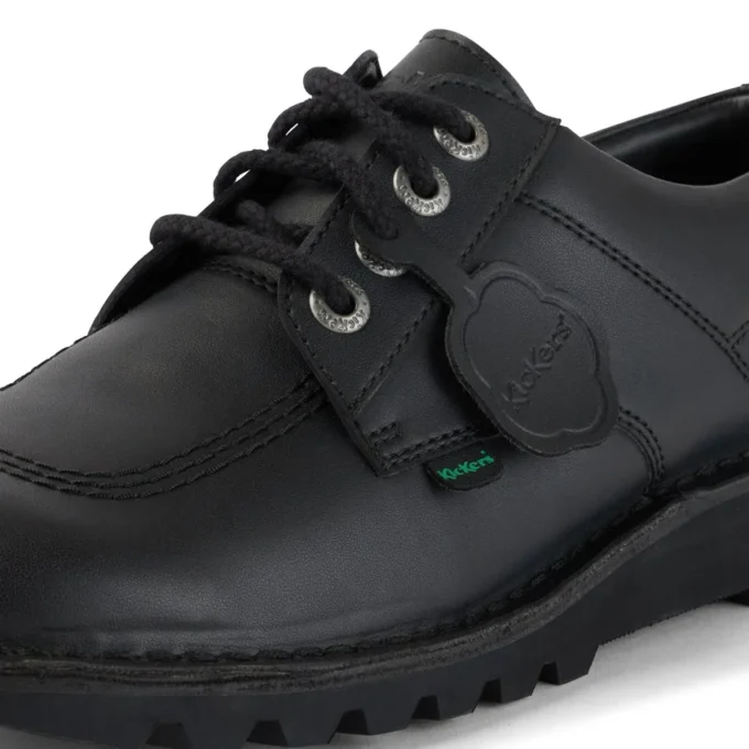 Yetişkin Unisex Kick Lo Deri Alternatif Siyah