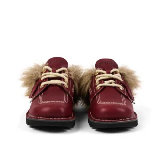 Yetişkin Unisex Kick Mule Fur Mains Kırmızı