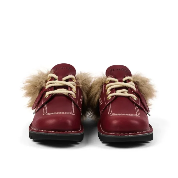 Yetişkin Unisex Kick Mule Fur Mains Kırmızı