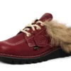 Yetişkin Unisex Kick Mule Fur Mains Kırmızı