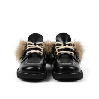 Yetişkin Unisex Kick Mule Fur Mains Siyah