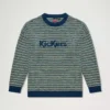 Yetişkin Unisex Kickers Göğüs Logolu Örgü Kazak – Çok Renkli