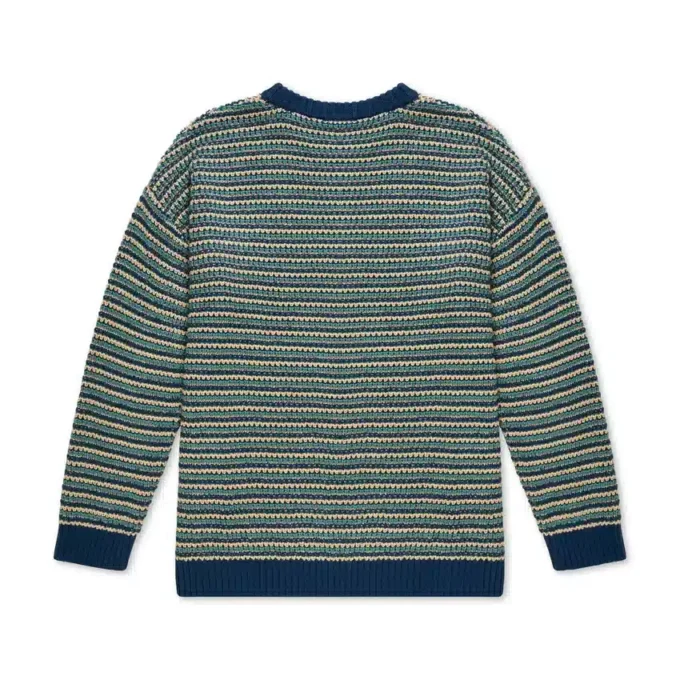 Yetişkin Unisex Kickers Göğüs Logolu Örgü Kazak – Çok Renkli