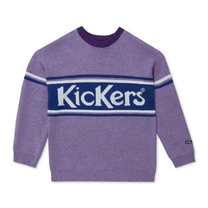 Yetişkin Unisex Kickers Göğüs Logolu Örgü Mor