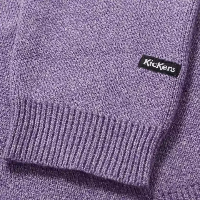 Yetişkin Unisex Kickers Göğüs Logolu Örgü Mor