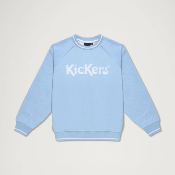 Yetişkin Unisex Kickers Klasik Crew Sweatshirt Mavi