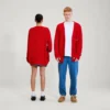 Yetişkin Unisex Kickers Klasik Hırka Kırmızı