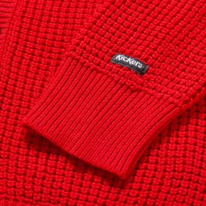 Yetişkin Unisex Kickers Klasik Hırka Kırmızı