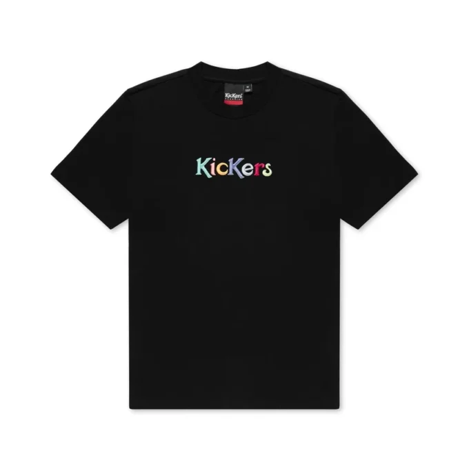 Yetişkin Unisex Kickers Klasik Kısa Kollu Tişört Siyah